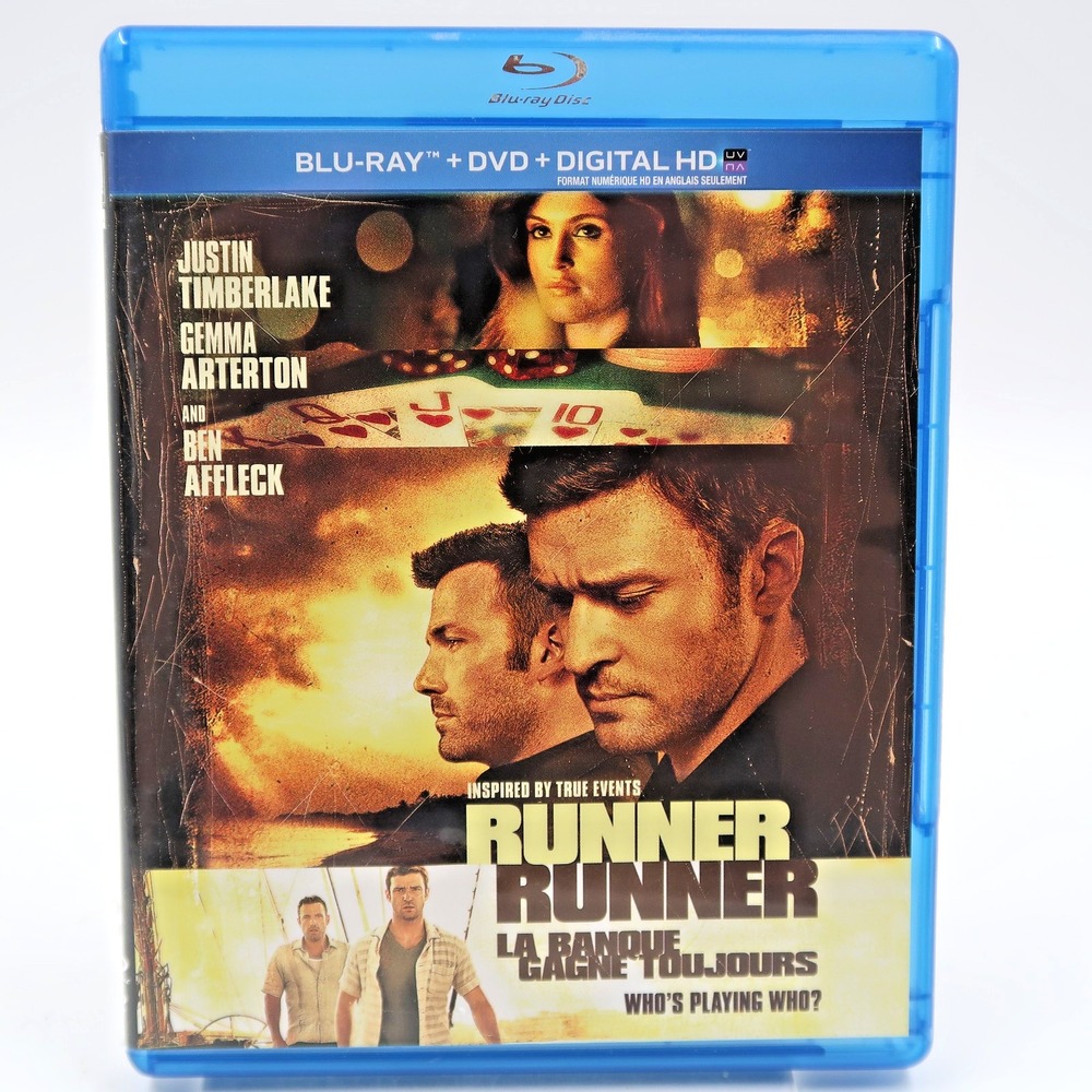Runner Runner Blu-ray DVD 2013 Justin Timberlake Ben Affleck Thriller Movie